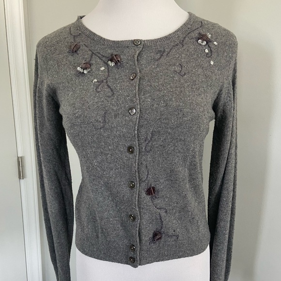 Womens Gray Cardigan Small - Picture 5 of 6